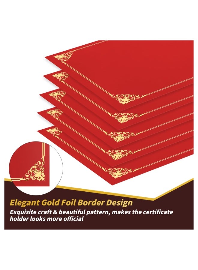 Kalon A5 Hardcover Certificate Holder RED - Image 3